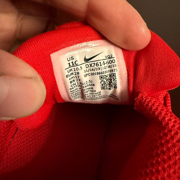 Nike Star Runner Kids Red Athletic Shoes Size 11C - Picture 8 of 8